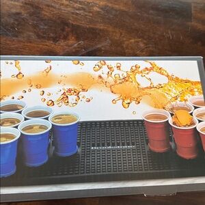 Brookstone Mini Beer Pong Set